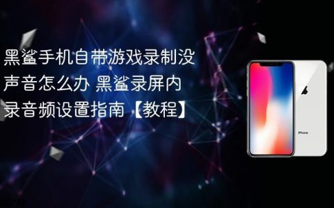 黑鲨手机自带游戏录制没声音怎么办 黑鲨录屏内录音频设置指南【教程】