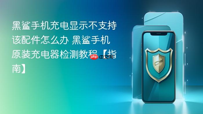 黑鲨手机充电显示不支持该配件怎么办 黑鲨手机原装充电器检测教程【指南】