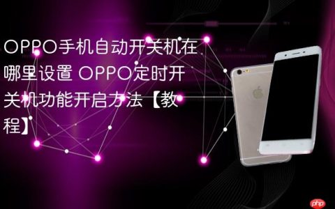 OPPO手机自动开关机在哪里设置 OPPO定时开关机功能开启方法【教程】