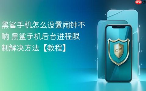 黑鲨手机怎么设置闹钟不响 黑鲨手机后台进程限制解决方法【教程】