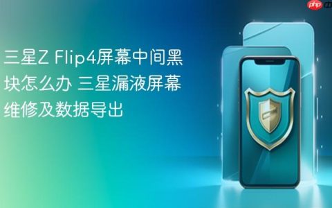三星Z Flip4屏幕中间黑块怎么办 三星漏液屏幕维修及数据导出