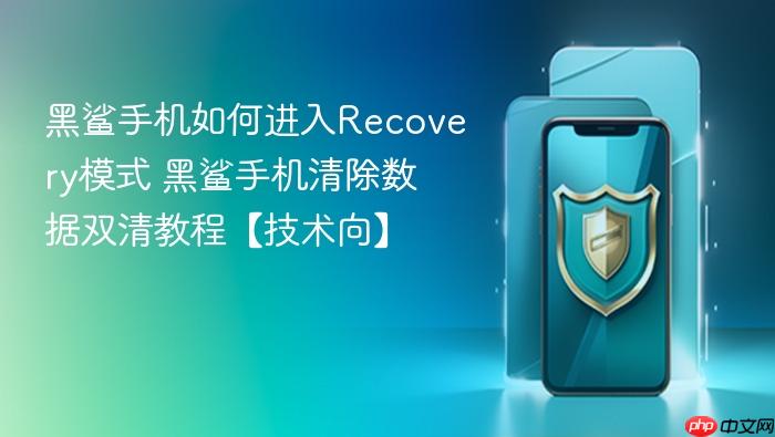 黑鲨手机如何进入recovery模式 黑鲨手机清除数据双清教程【技术向】