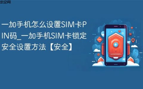 一加手机怎么设置SIM卡PIN码?一加手机SIM卡锁定安全设置方法【安全】
