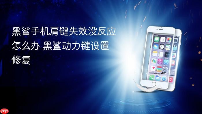 黑鲨手机肩键失效没反应怎么办 黑鲨动力键设置修复