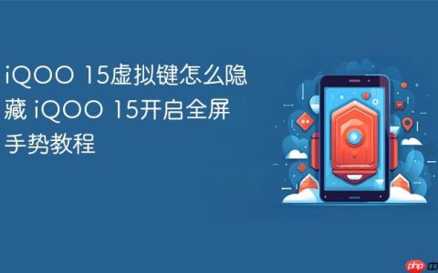 iQOO 15虚拟键怎么隐藏 iQOO 15开启全屏手势教程