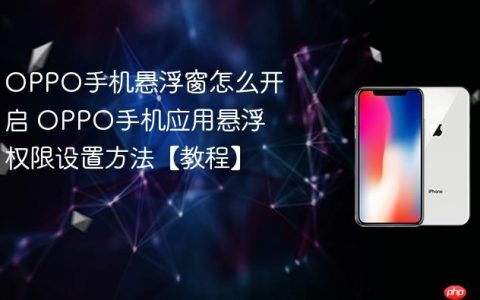 OPPO手机悬浮窗怎么开启 OPPO手机应用悬浮权限设置方法【教程】