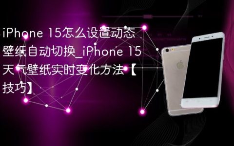 iPhone 15怎么设置动态壁纸自动切换?iPhone 15天气壁纸实时变化方法【技巧】