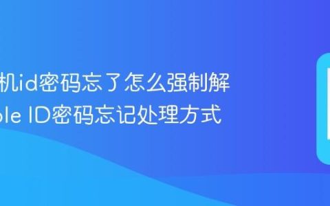 苹果手机id密码忘了怎么强制解除 Apple ID密码忘记处理方式
