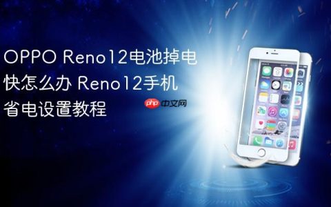 OPPO Reno12电池掉电快怎么办 Reno12手机省电设置教程