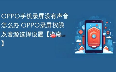 OPPO手机录屏没有声音怎么办 OPPO录屏权限及音源选择设置【指南】
