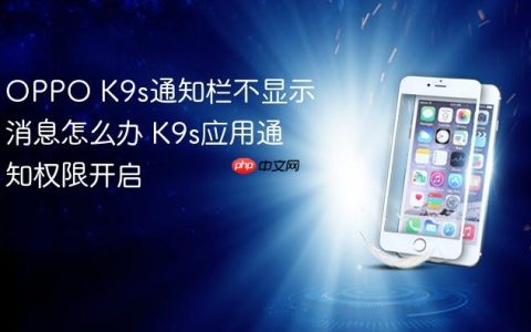 OPPO K9s通知栏不显示消息怎么办 K9s应用通知权限开启