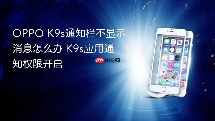 oppo k9s通知栏不显示消息怎么办 k9s应用通知权限开启