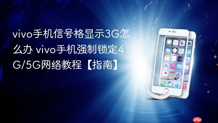 vivo手机信号格显示3g怎么办 vivo手机强制锁定4g/5g网络教程【指南】
