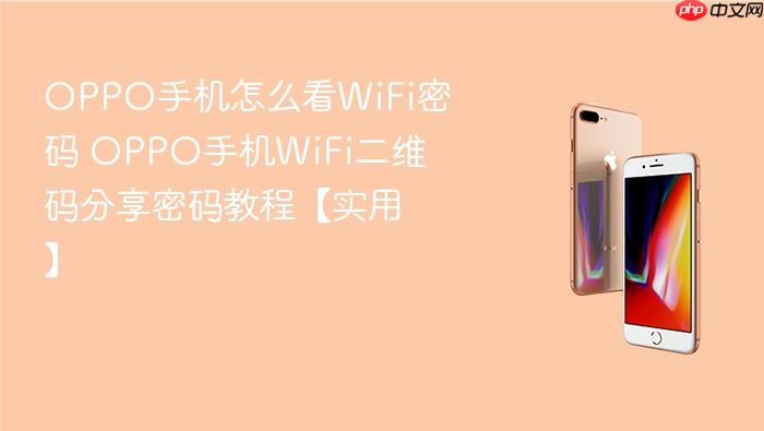 oppo手机怎么看wifi密码 oppo手机wifi二维码分享密码教程【实用】