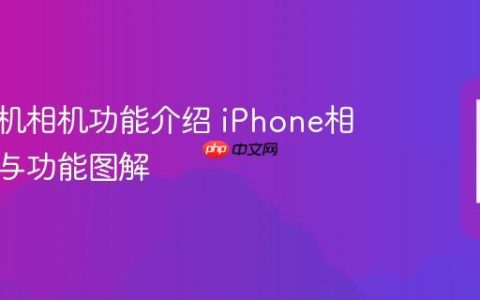 苹果手机相机功能介绍 iPhone相机模式与功能图解