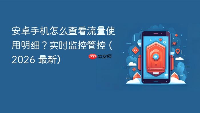 安卓手机怎么查看流量使用明细？实时监控管控 (2026 最新)