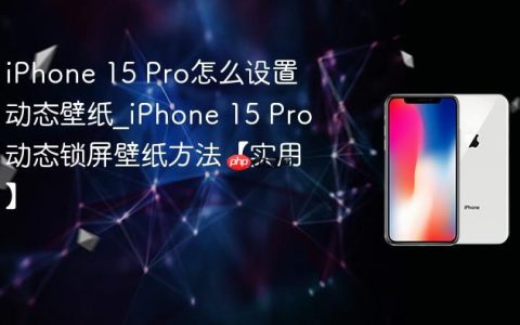 iPhone 15 Pro怎么设置动态壁纸?iPhone 15 Pro动态锁屏壁纸方法【实用】
