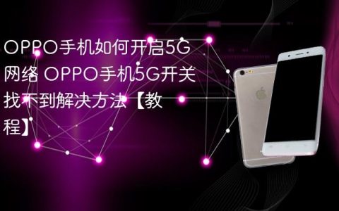 OPPO手机如何开启5G网络 OPPO手机5G开关找不到解决方法【教程】