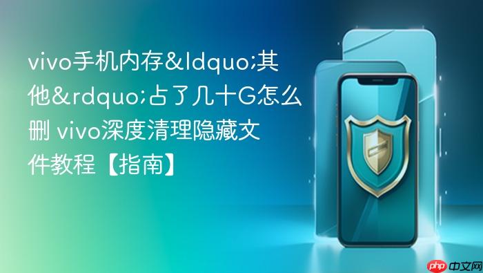 vivo手机内存“其他”占了几十g怎么删 vivo深度清理隐藏文件教程【指南】
