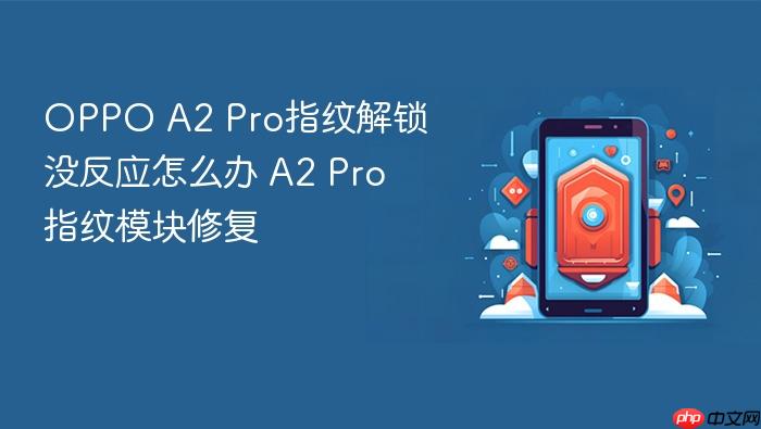 oppo a2 pro指纹解锁没反应怎么办 a2 pro指纹模块修复