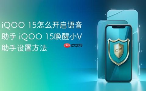 iQOO 15怎么开启语音助手 iQOO 15唤醒小V助手设置方法