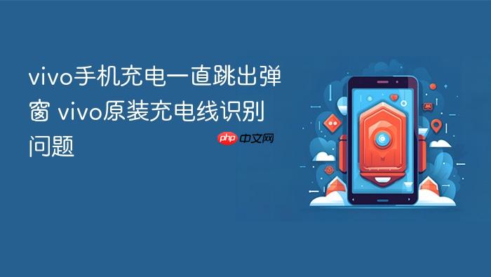 vivo手机充电一直跳出弹窗 vivo原装充电线识别问题