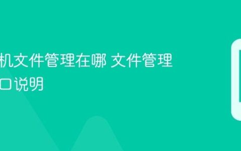 苹果手机文件管理在哪 文件管理应用入口说明