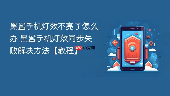 黑鲨手机灯效不亮了怎么办 黑鲨手机灯效同步失败解决方法【教程】