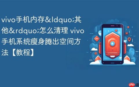vivo手机内存&ldquo;其他&rdquo;怎么清理 vivo手机系统瘦身腾出空间方法【教程】