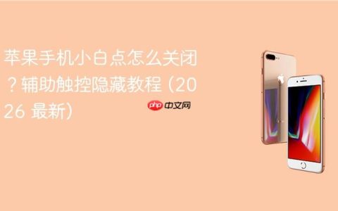 苹果手机小白点怎么关闭？辅助触控隐藏教程 (2026 最新)