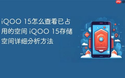 iQOO 15怎么查看已占用的空间 iQOO 15存储空间详细分析方法
