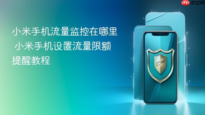 小米手机流量监控在哪里 小米手机设置流量限额提醒教程
