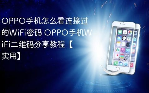 OPPO手机怎么看连接过的WiFi密码 OPPO手机WiFi二维码分享教程【实用】