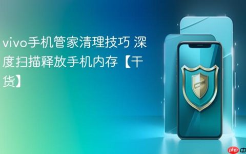 vivo手机管家清理技巧 深度扫描释放手机内存【干货】