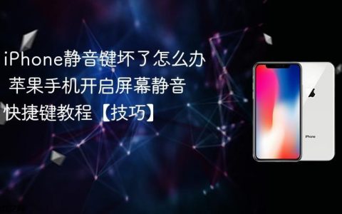 iPhone静音键坏了怎么办 苹果手机开启屏幕静音快捷键教程【技巧】