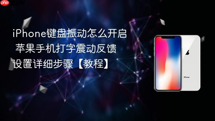 iphone键盘振动怎么开启 苹果手机打字震动反馈设置详细步骤【教程】