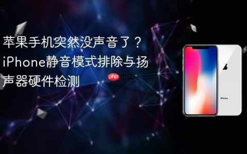 苹果手机突然没声音了？iPhone静音模式排除与扬声器硬件检测