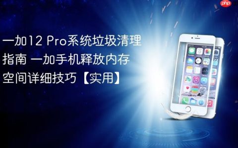 一加12 Pro系统垃圾清理指南 一加手机释放内存空间详细技巧【实用】