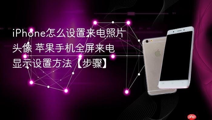 iphone怎么设置来电照片头像 苹果手机全屏来电显示设置方法【步骤】