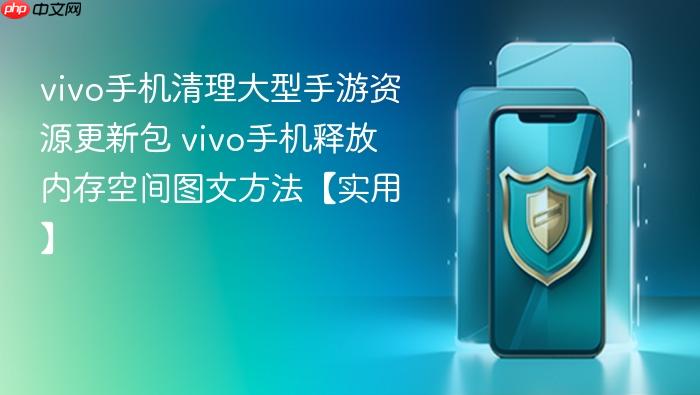 vivo手机清理大型手游资源更新包 vivo手机释放内存空间图文方法【实用】