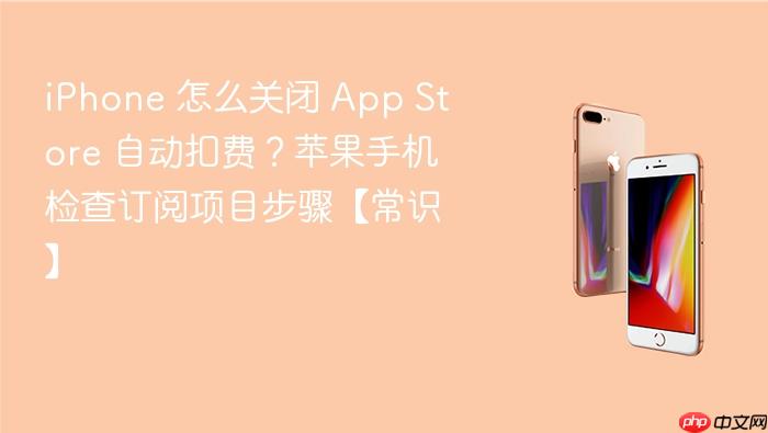 iphone 怎么关闭 app store 自动扣费？苹果手机检查订阅项目步骤【常识】