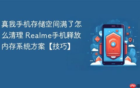 真我手机存储空间满了怎么清理 Realme手机释放内存系统方案【技巧】