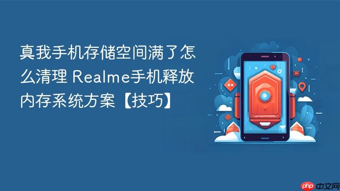 真我手机存储空间满了怎么清理 realme手机释放内存系统方案【技巧】