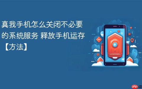 真我手机怎么关闭不必要的系统服务 释放手机运存【方法】