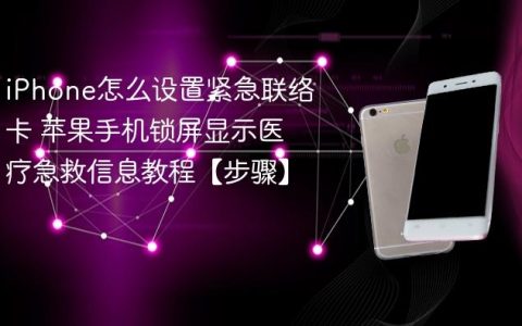 iPhone怎么设置紧急联络卡 苹果手机锁屏显示医疗急救信息教程【步骤】