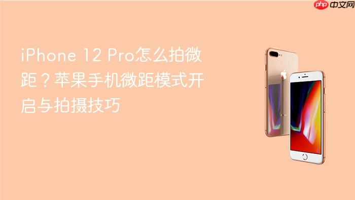 iphone 12 pro怎么拍微距？苹果手机微距模式开启与拍摄技巧