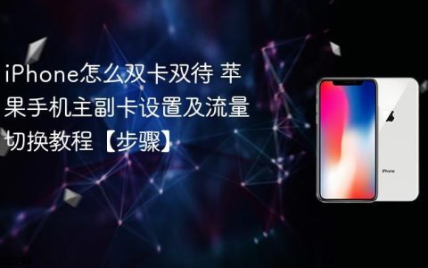 iPhone怎么双卡双待 苹果手机主副卡设置及流量切换教程【步骤】