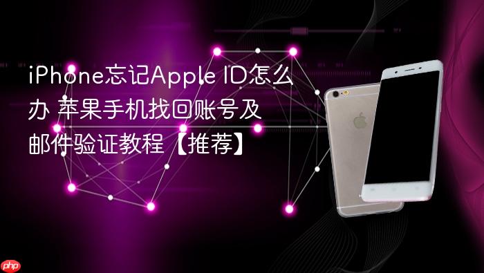 iphone忘记apple id怎么办 苹果手机找回账号及邮件验证教程【推荐】