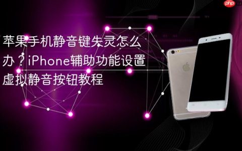 苹果手机静音键失灵怎么办？iPhone辅助功能设置虚拟静音按钮教程