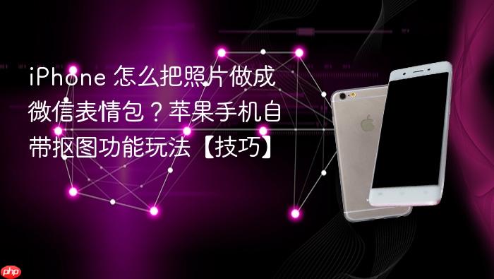 iphone 怎么把照片做成微信表情包？苹果手机自带抠图功能玩法【技巧】